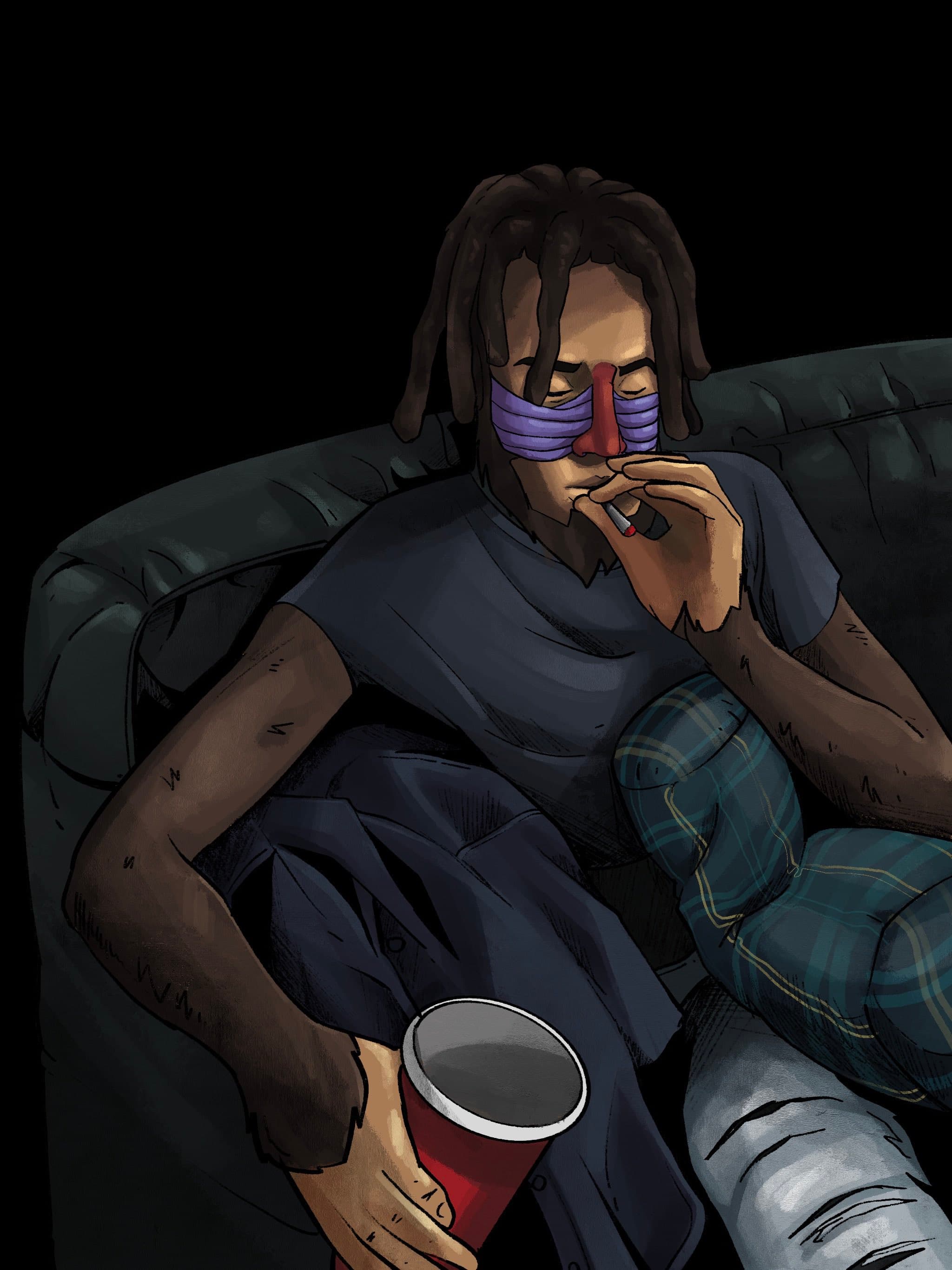smoke couch